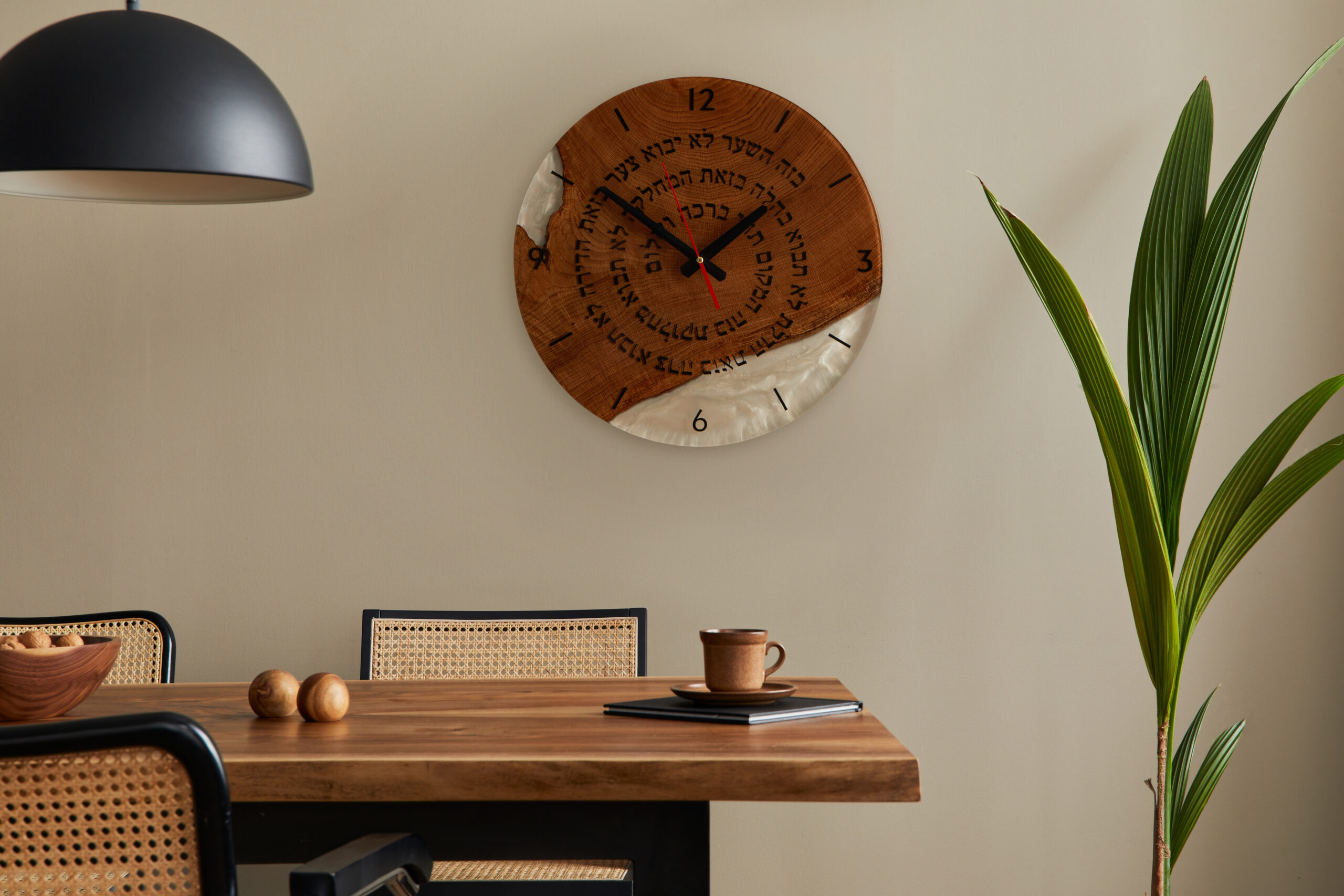 Stylish,Dining,Room,Interior,With,Mock,Up,Poster,Map,,Wooden